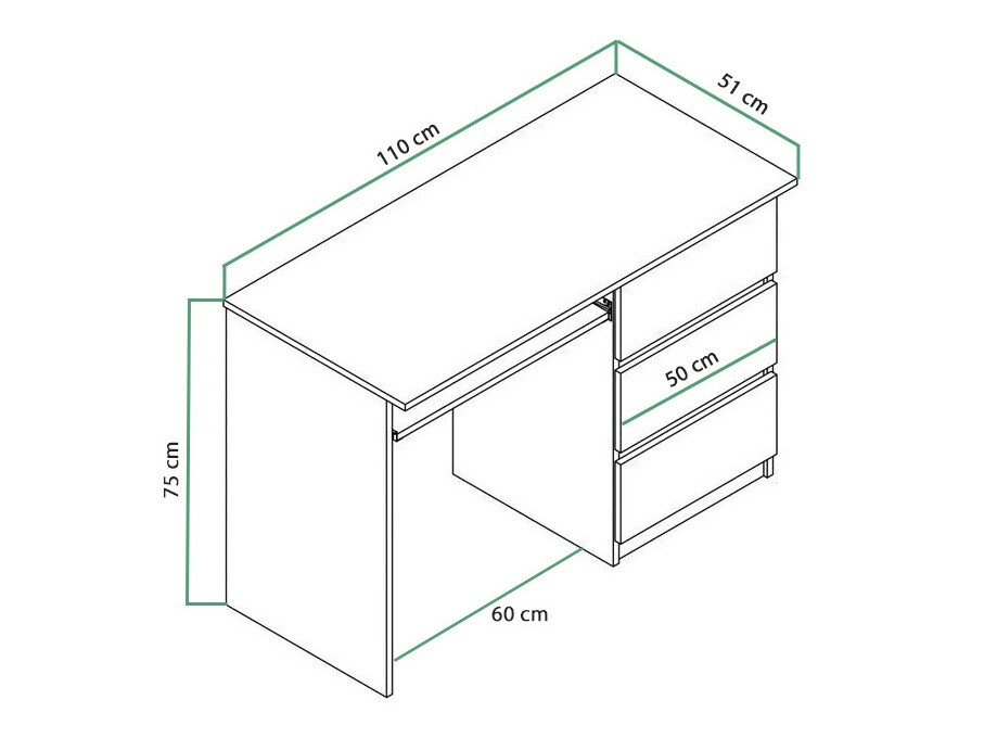 Desk Cirdora 108 (Sonoma oak)