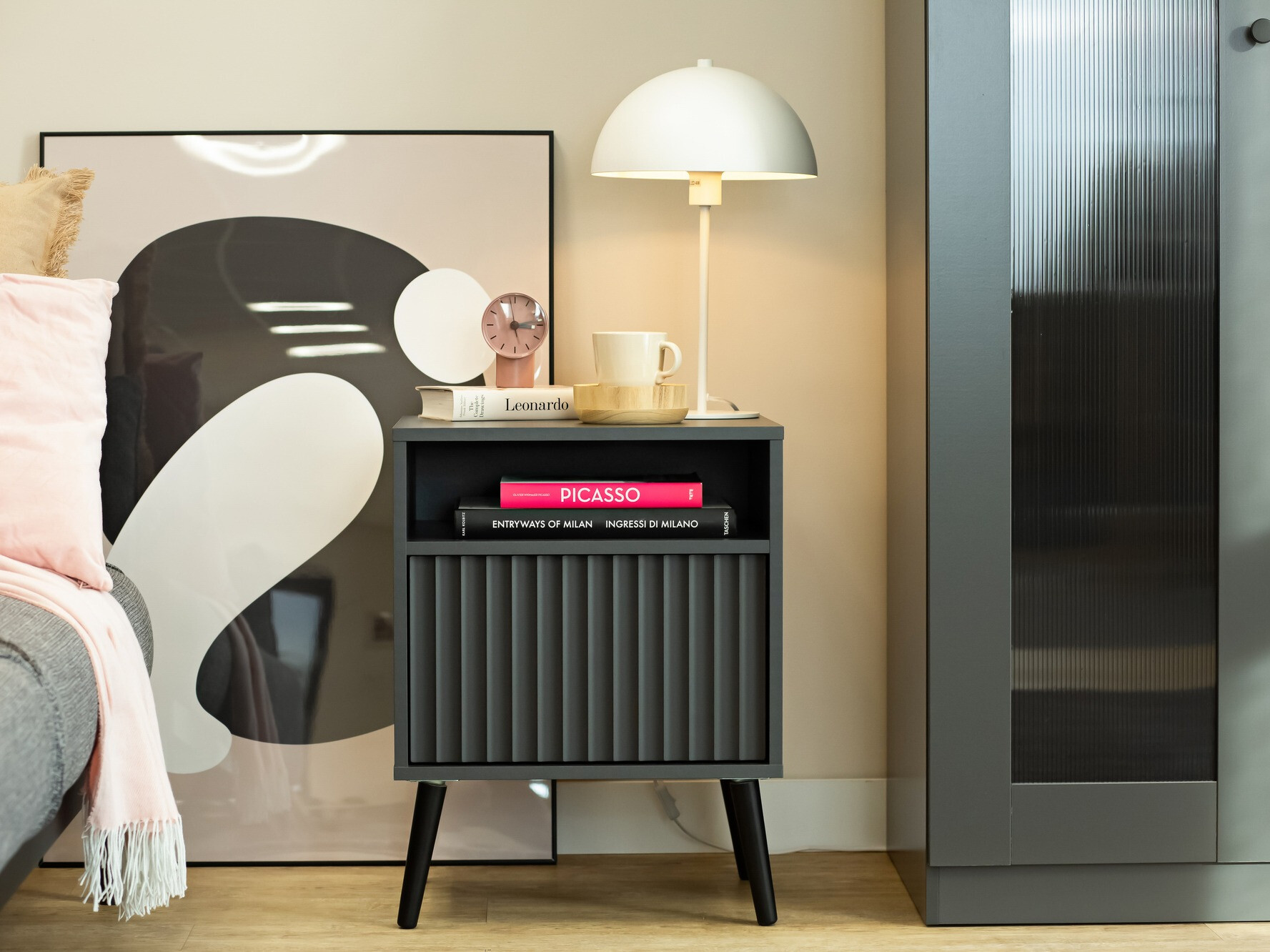 Bedside table Cirferi 106 (Anthracite)