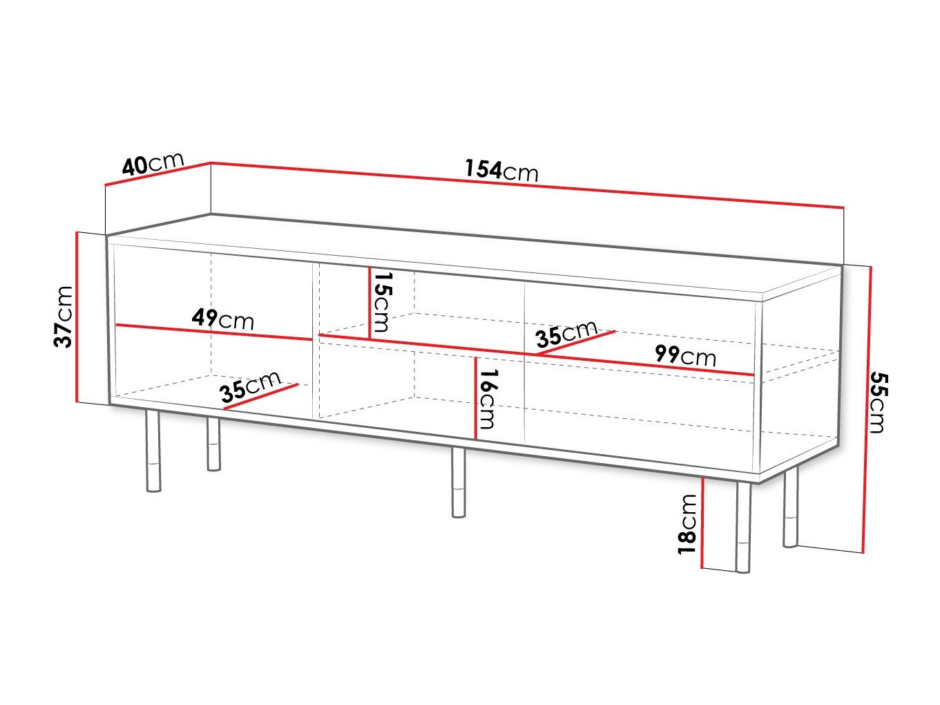 TV stand Elmteo 103