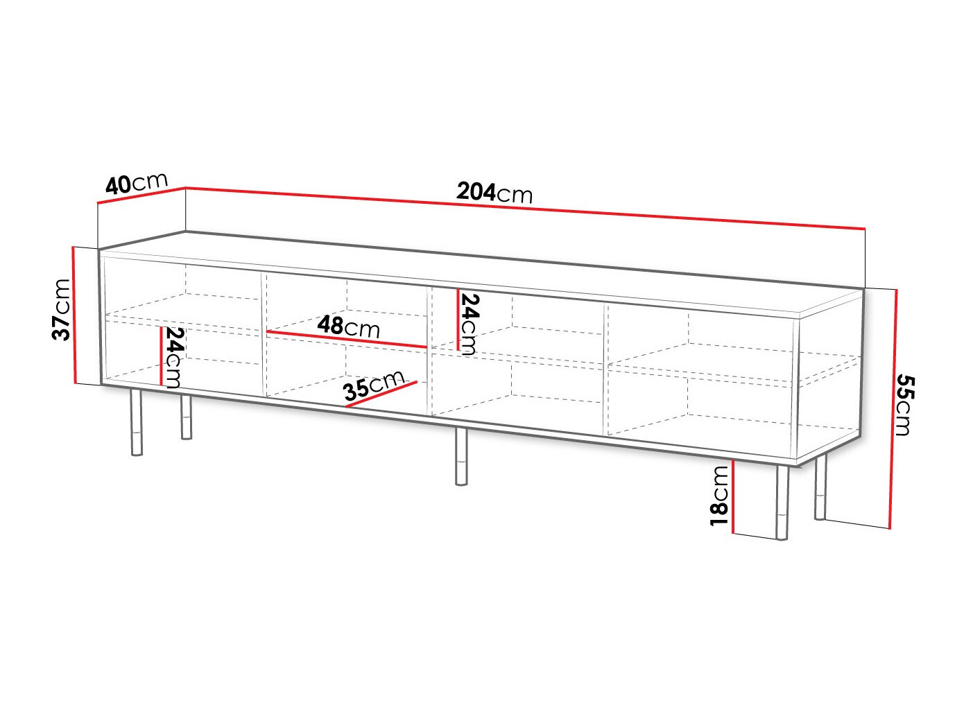 TV stand Elmteo 104
