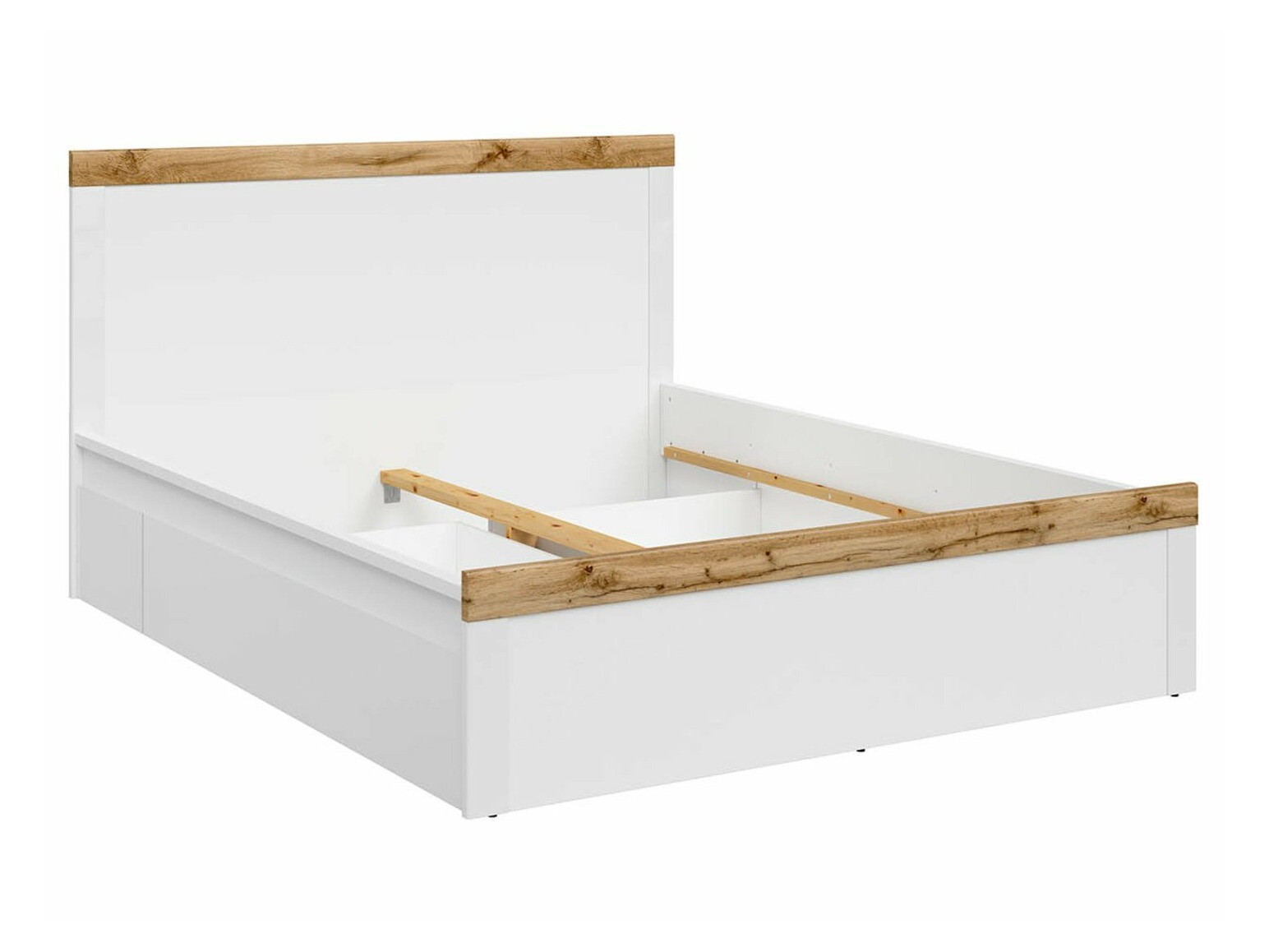 Bed Sonsoru 138 (White + Oak)