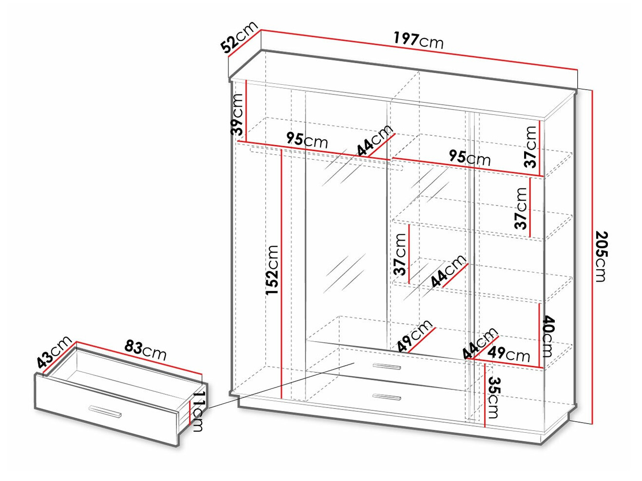 Wardrobe Tenodeu 121