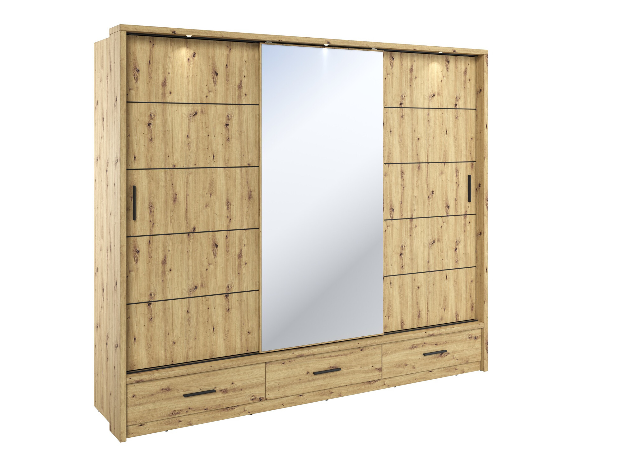 Wardrobe Fresno 100 (Artisan oak)