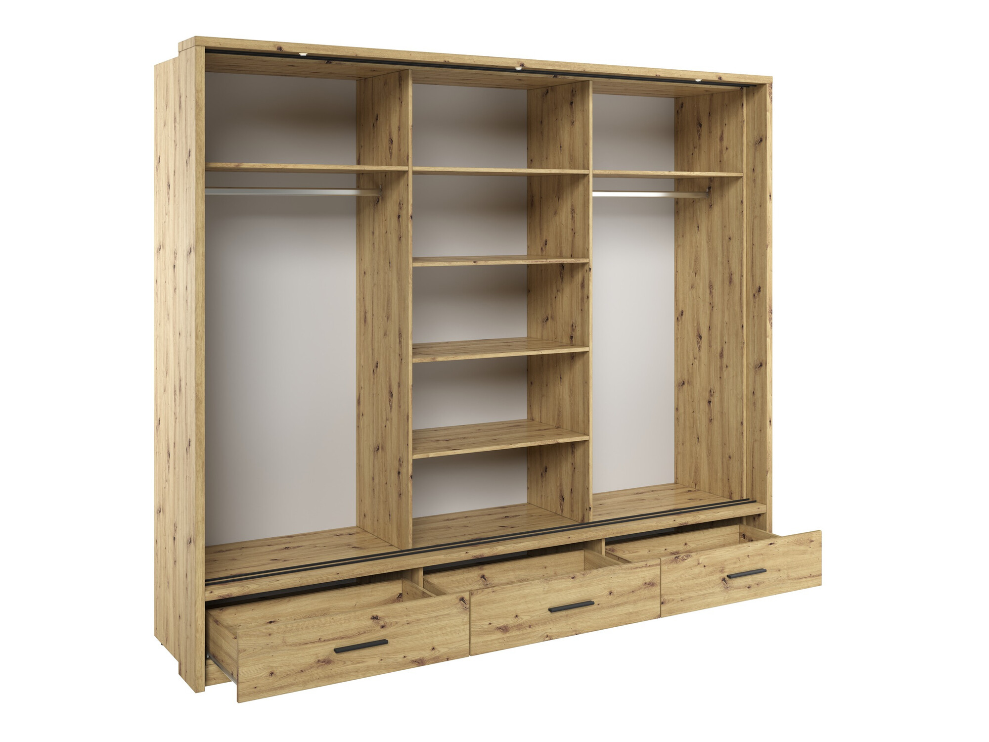 Wardrobe Fresno 100 (Artisan oak)