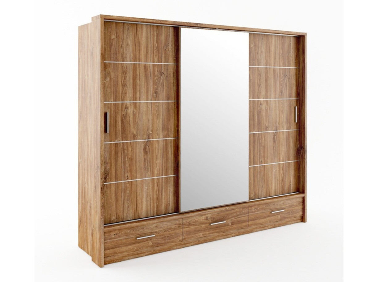 Wardrobe Fresno 100 (Stirling oak)