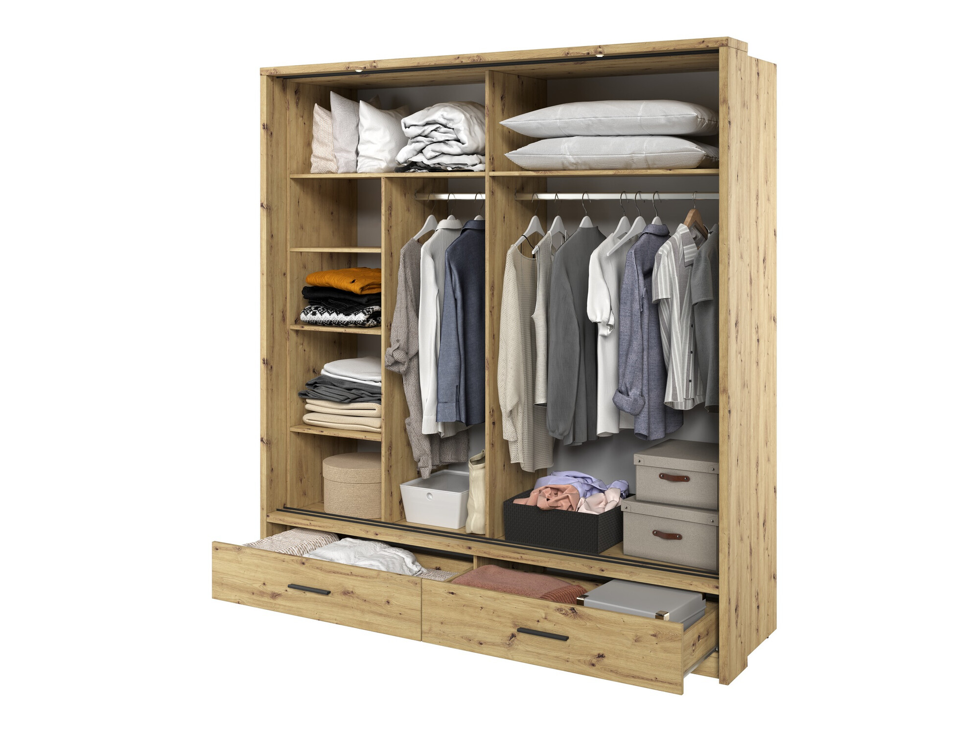 Wardrobe Fresno 104 (Artisan oak)