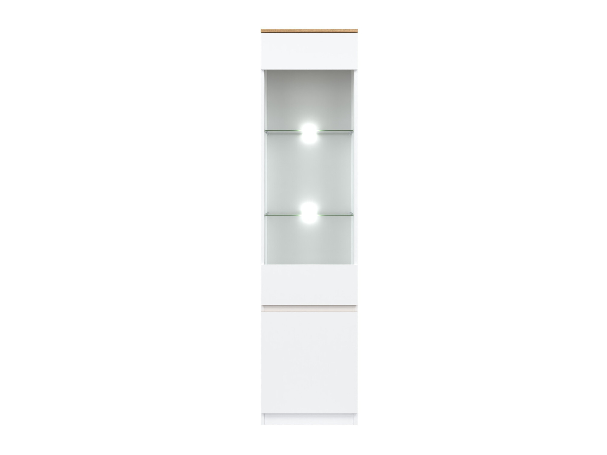 Bookcase Catelbi 121 (White + Oak)