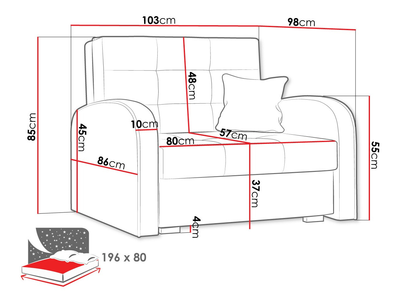 Armchair Silona I (Kronos 02)