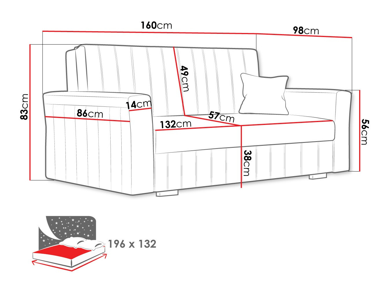 Sofa bed Orinen III (Paros 02)