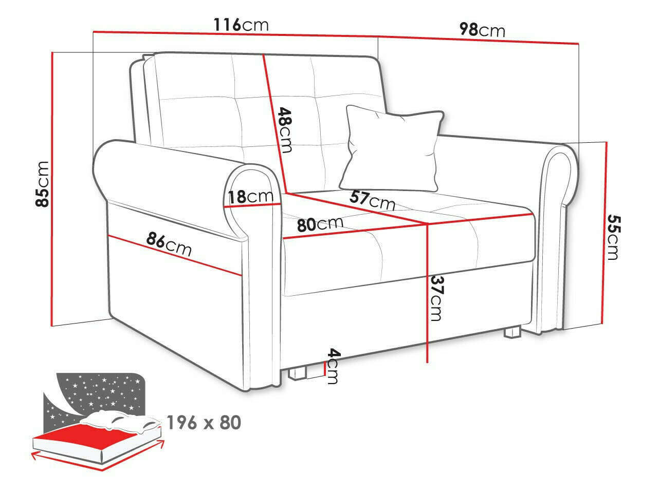 Armchair Aquala I (Mono 244)