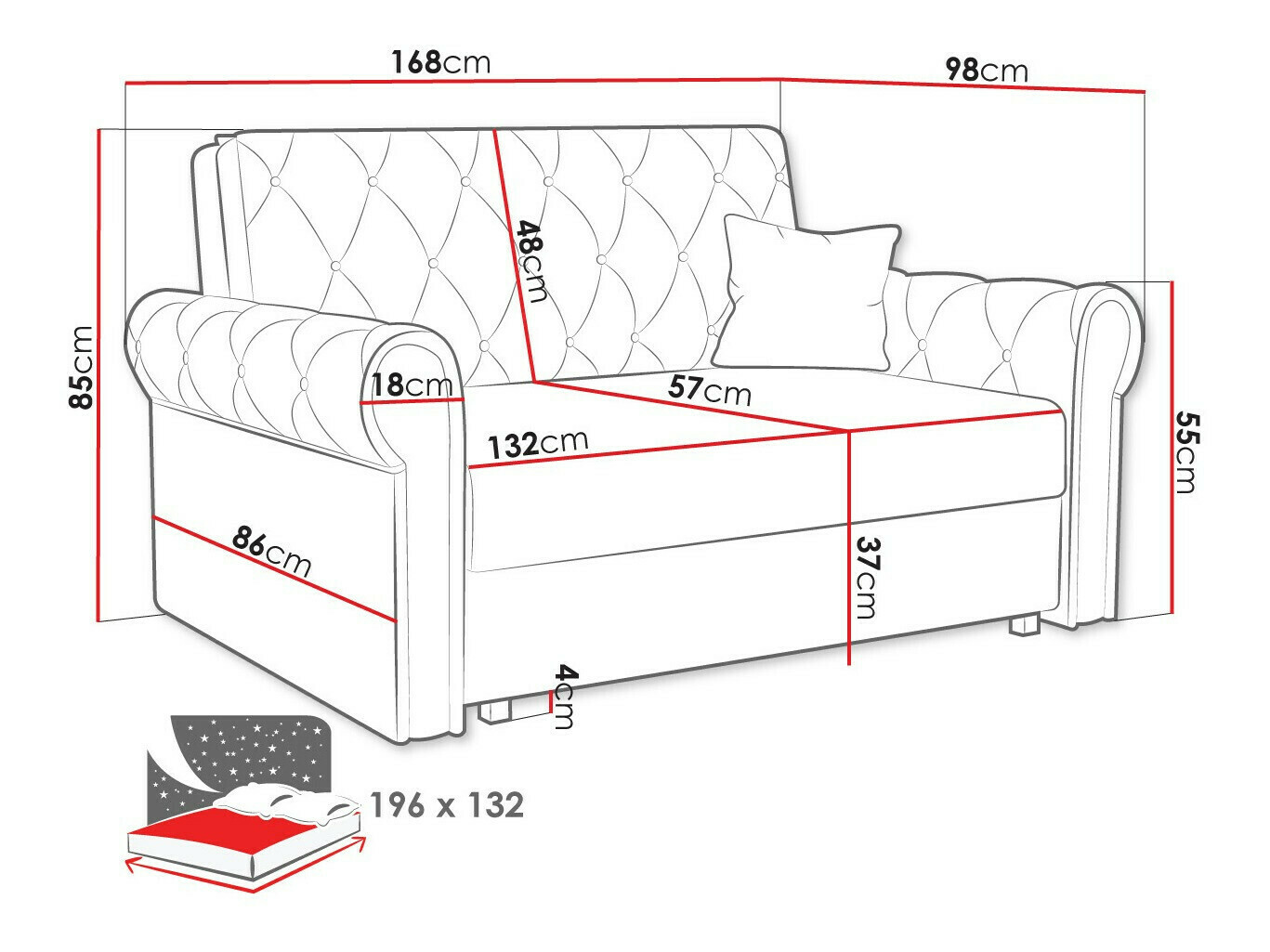 Sofa bed Aelara III (Kronos 53)