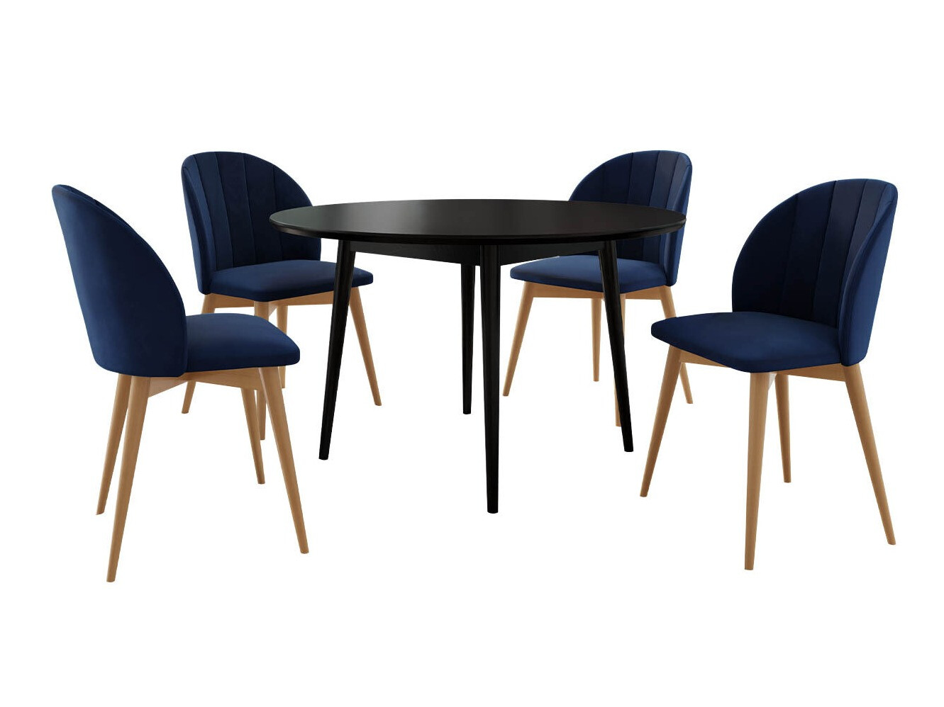 Dining set Racine 127 (Brown + Magic Velvet 2216)