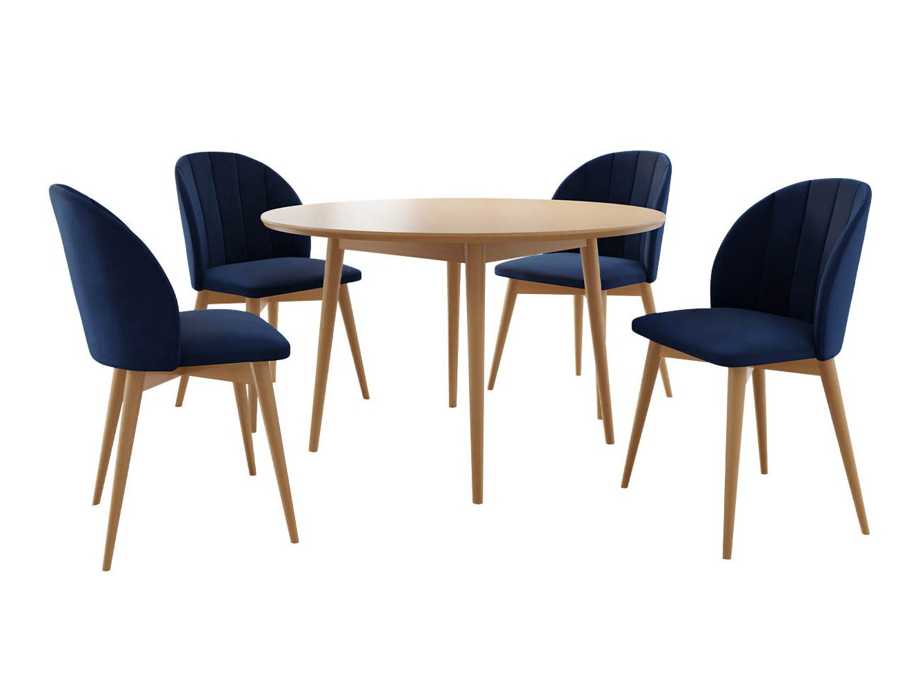 Dining set Racine 127 (Brown + Magic Velvet 2216)