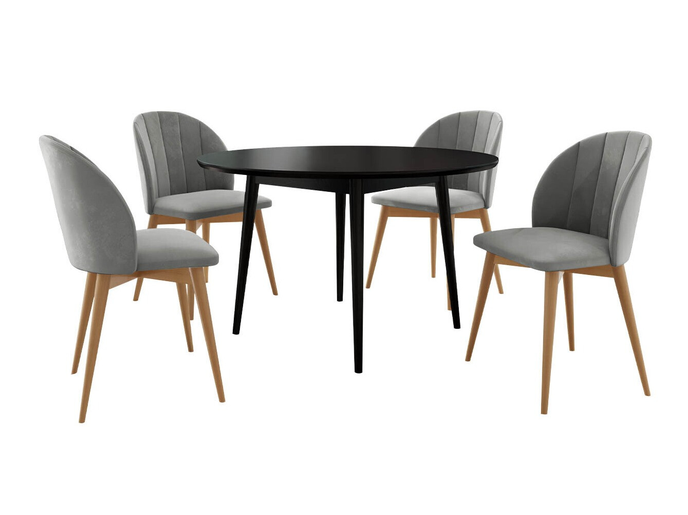 Dining set Racine 127 (Brown + Magic Velvet 2217)