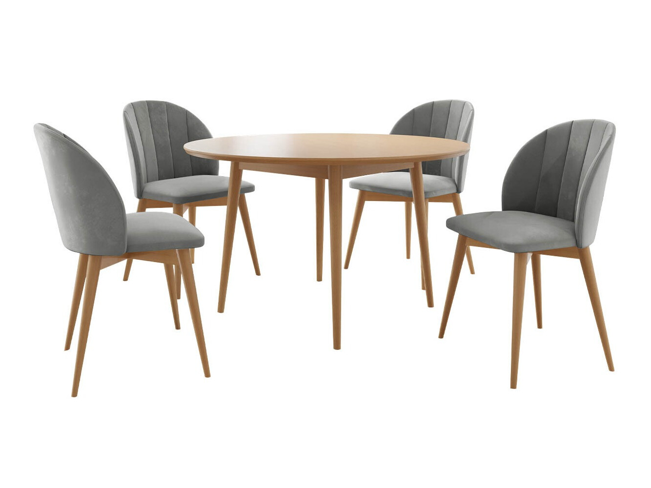 Dining set Racine 127 (Brown + Magic Velvet 2217)