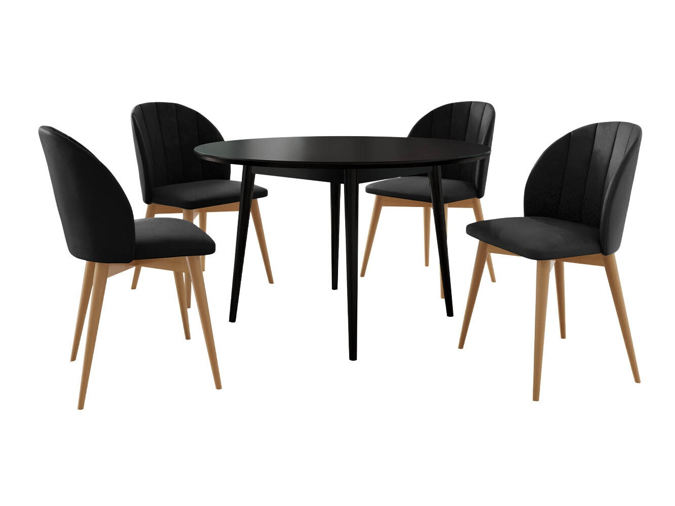 Dining set Racine 127 (Brown + Magic Velvet 2219)