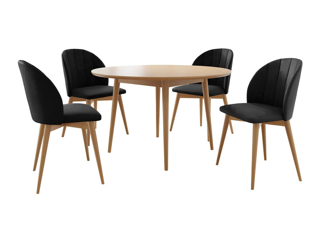 Dining set Racine 127 (Brown + Magic Velvet 2219)