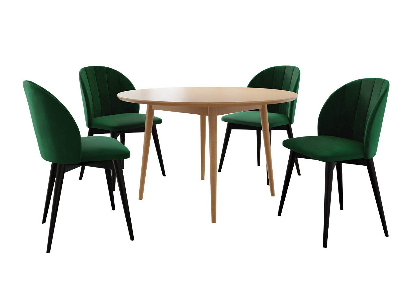 Dining set Racine 127 (Brown + Magic Velvet 2225)