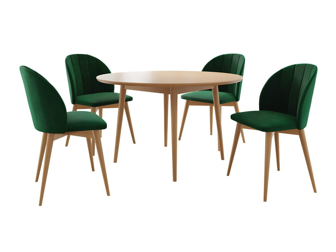 Dining set Racine 127 (Brown + Magic Velvet 2225)