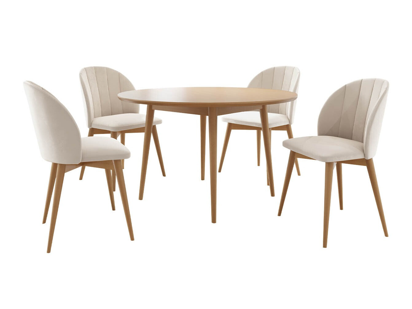 Dining set Racine 127 (Brown + Magic Velvet 2250)