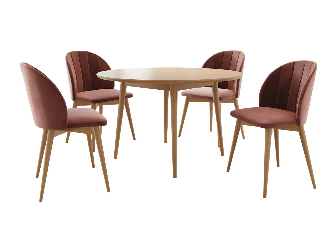 Dining set Racine 127 (Brown + Magic Velvet 2258)