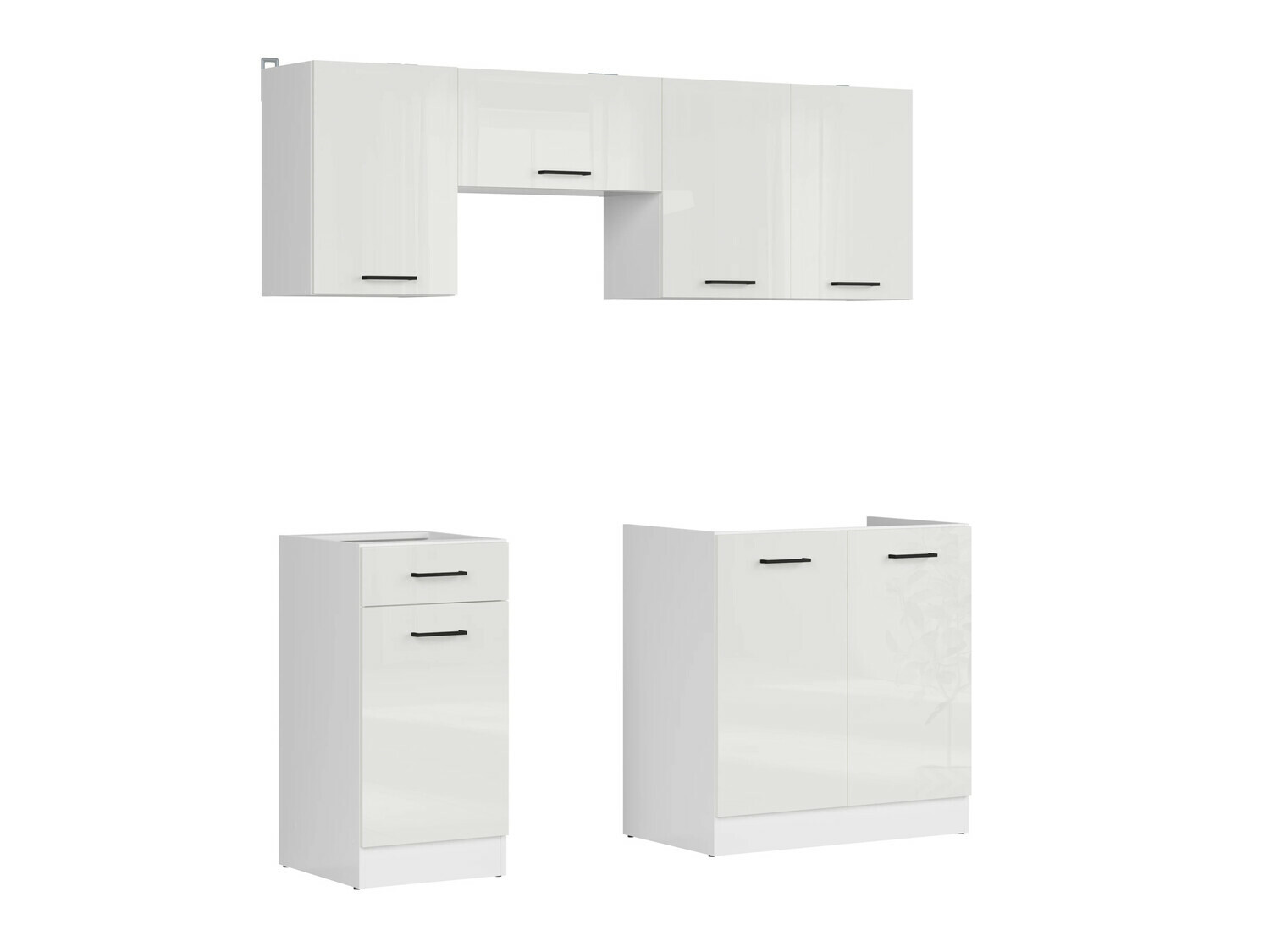 Modular kitchen set Line White 117