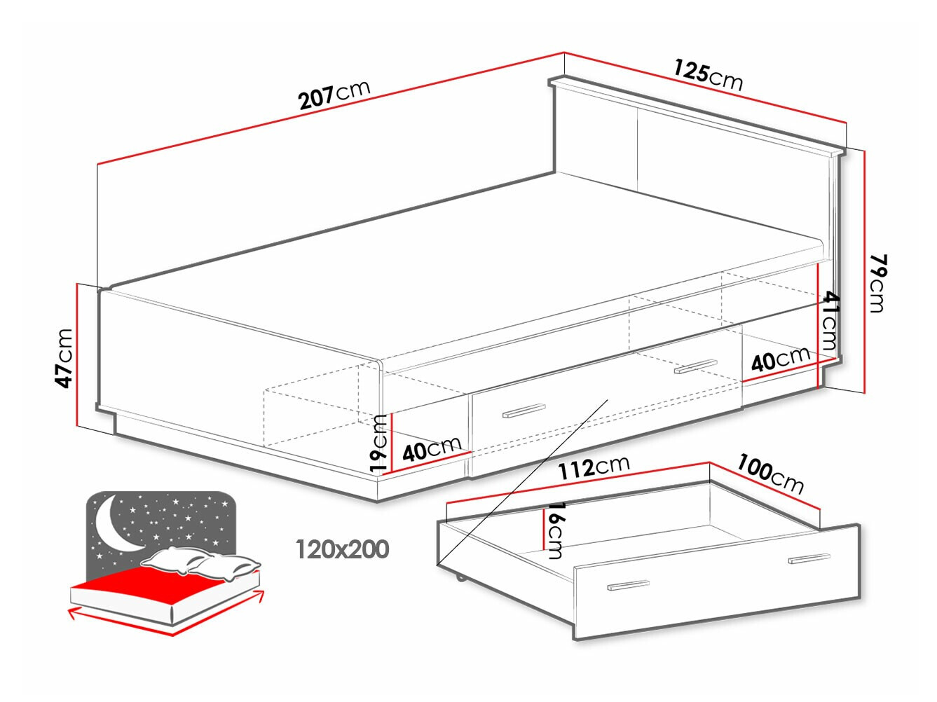 Bed Tenodeu 126