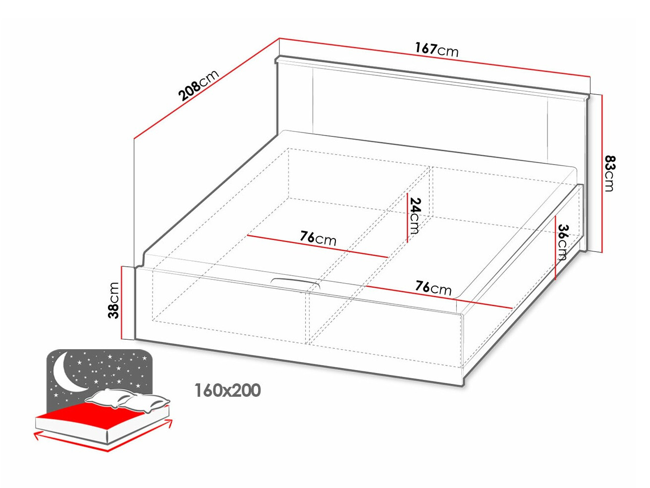 Bed Tenodeu 127