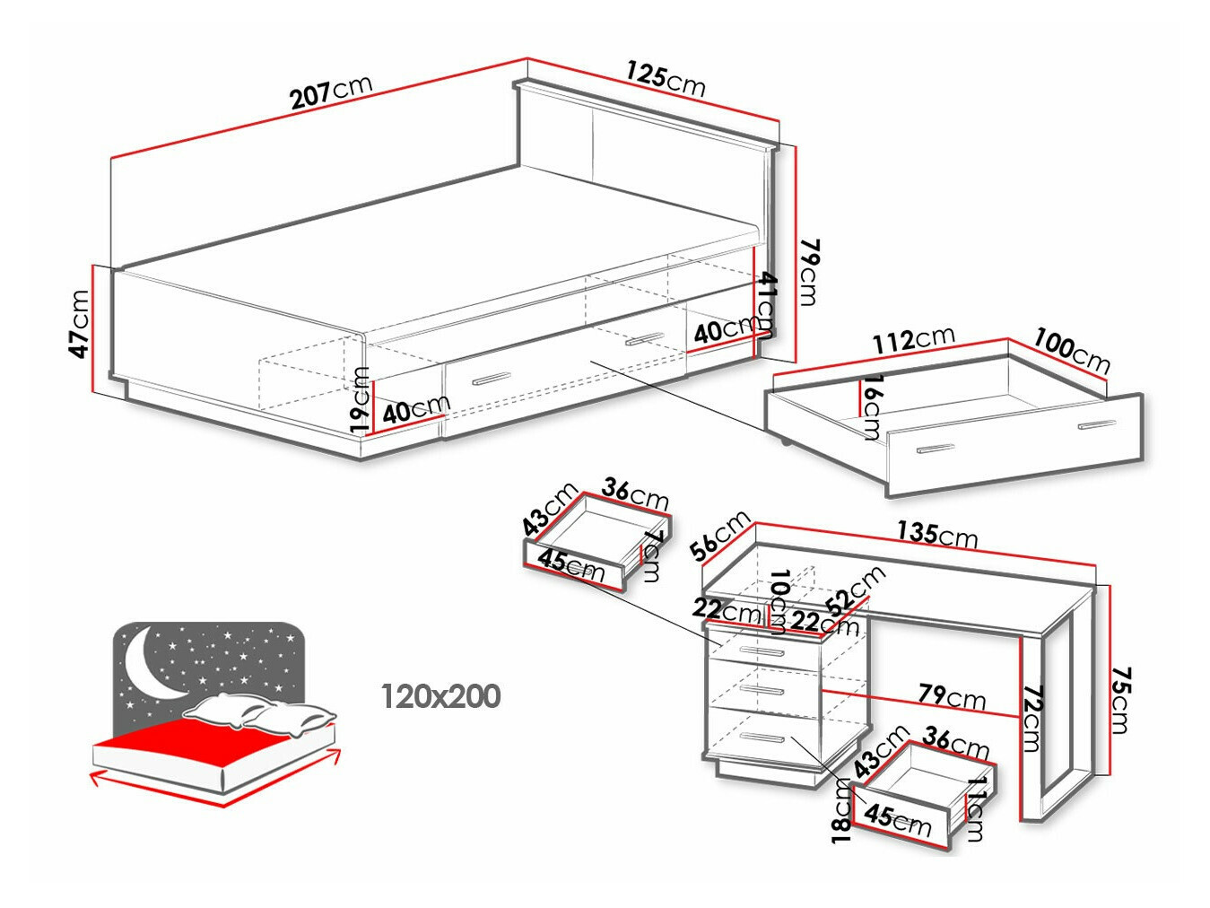 Bedroom set Tenodeu 129