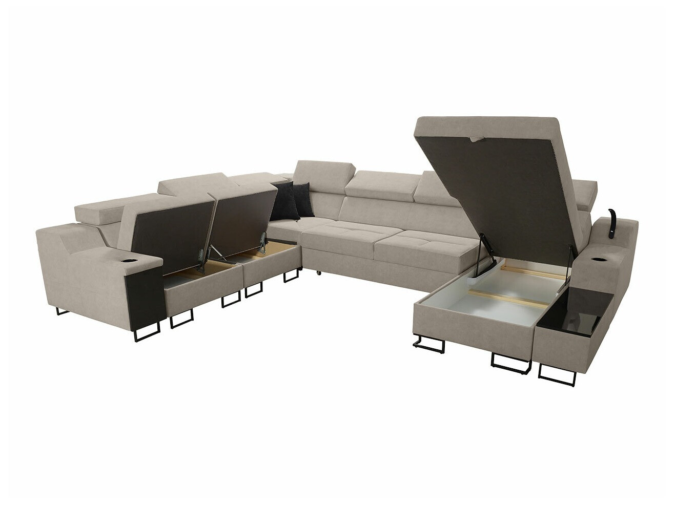 Corner sofa Sarasota 160 (Uttario Velvet 2951 + Uttario Velvet 2954)