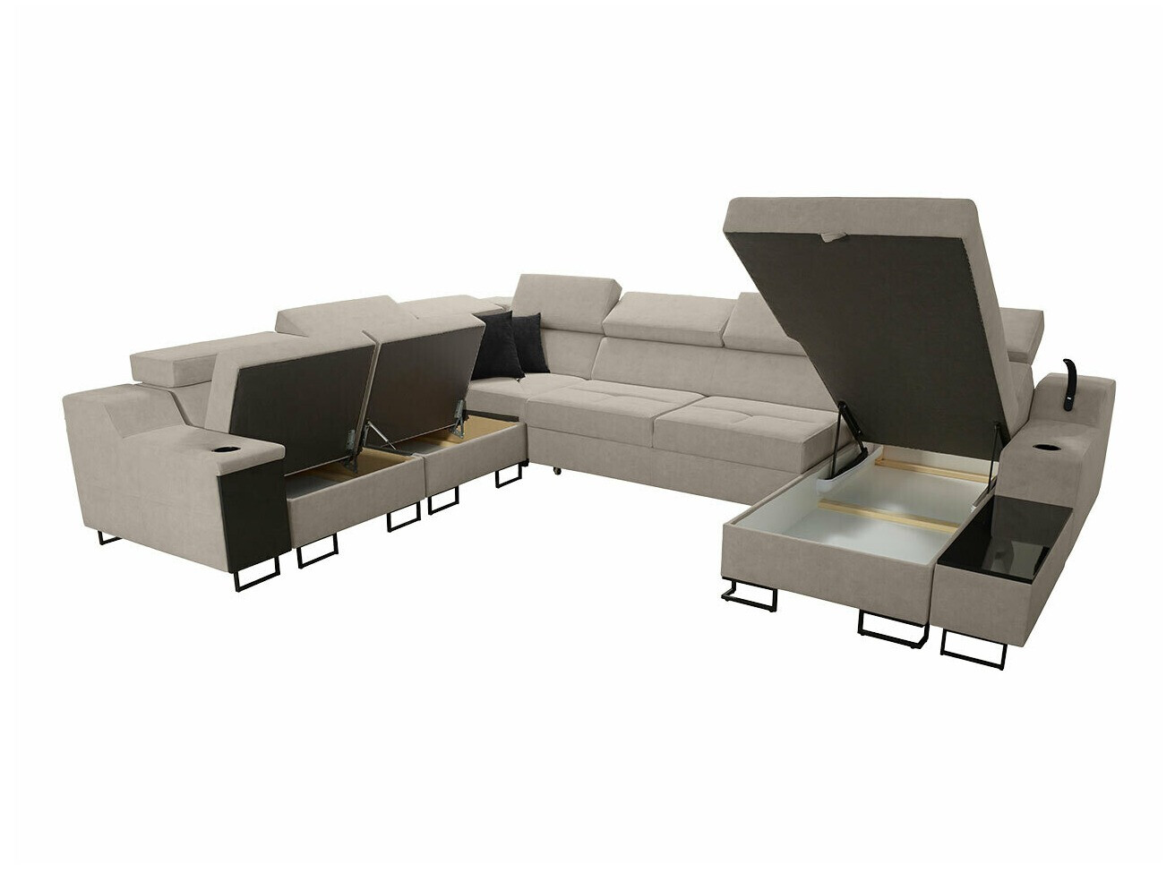 Corner sofa Sarasota 160 (Uttario Velvet 2955 + Uttario Velvet 2978)