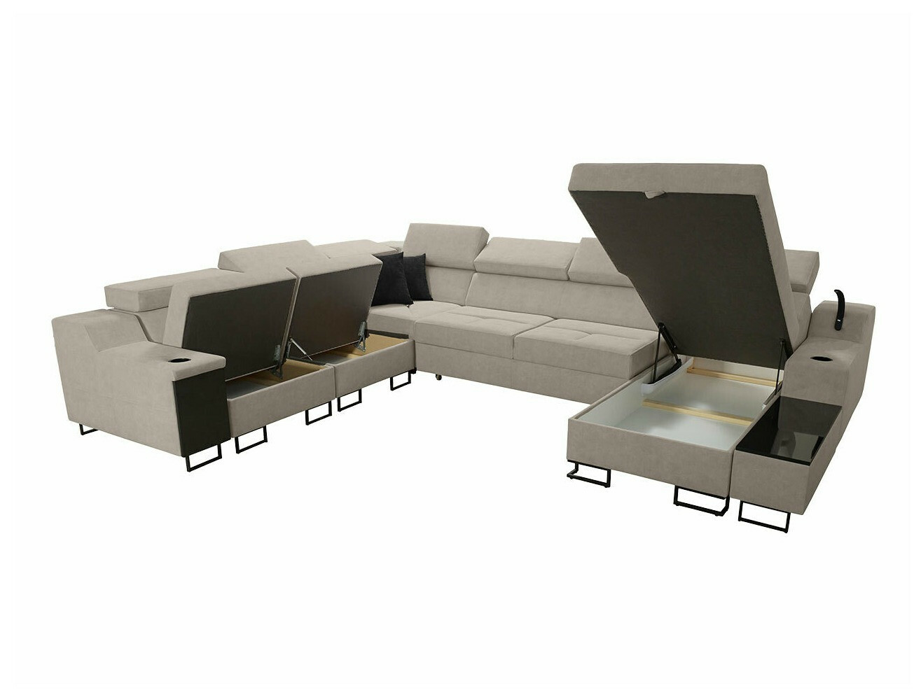 Corner sofa Sarasota 160 (Uttario Velvet 2967 + Uttario Velvet 2973)
