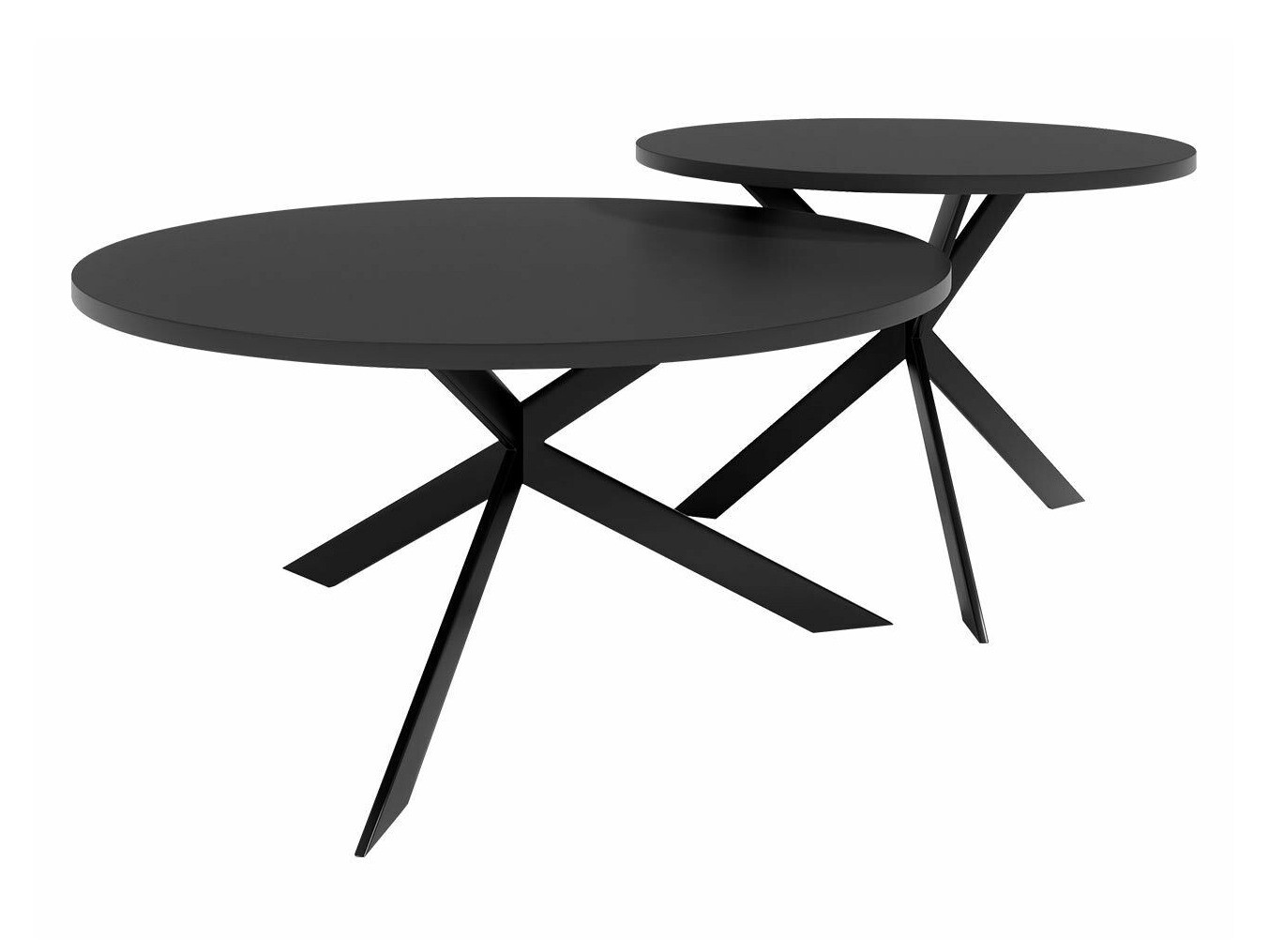 Nest of coffee tables Oswego 108 (Black)