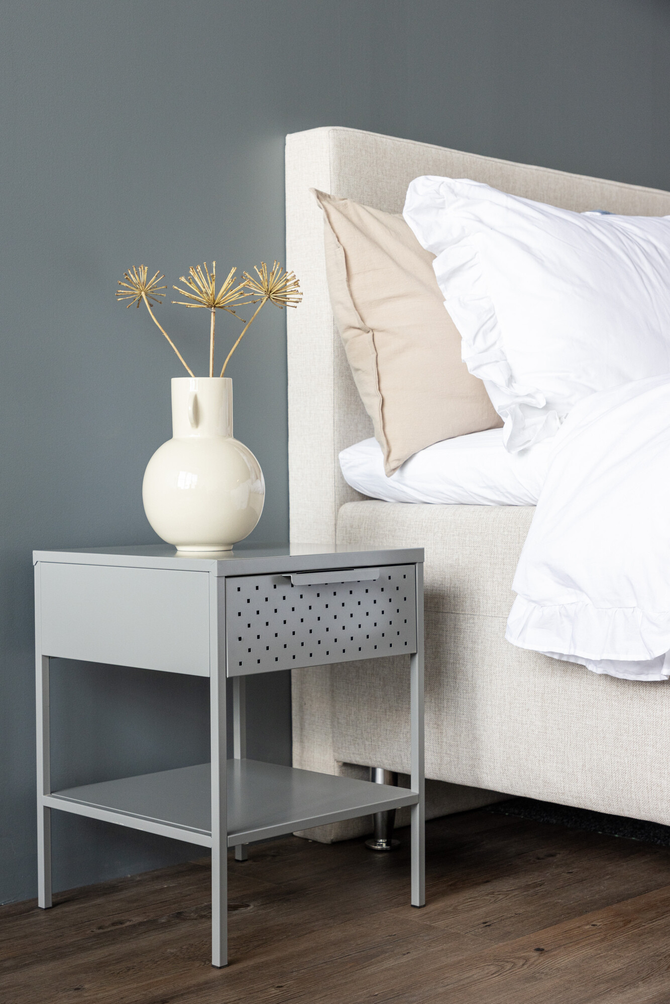 Bedside table Dallas 4299 (Light grey)