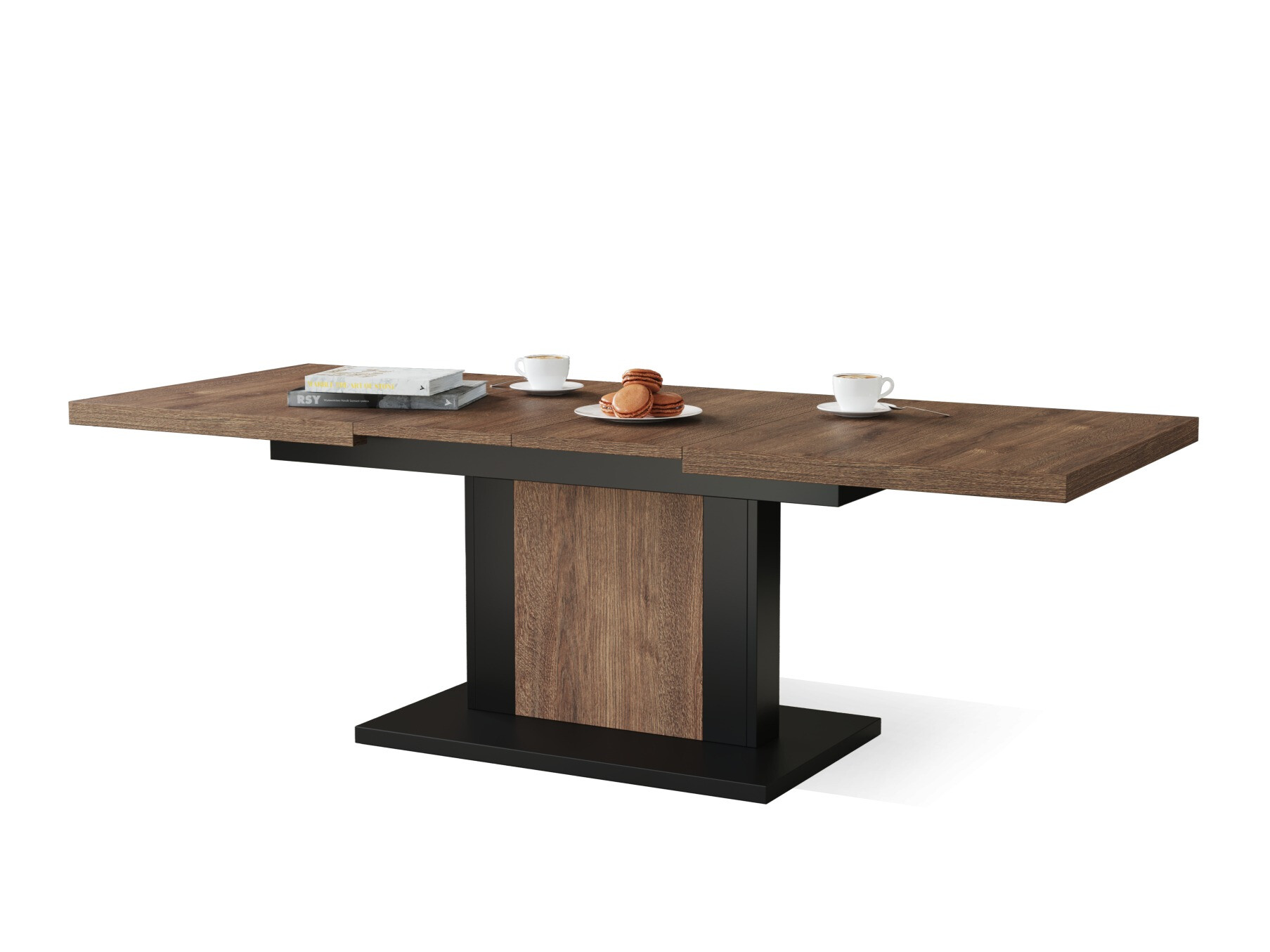 Transforming coffee table Glendale 103 (Dark oak + Black)
