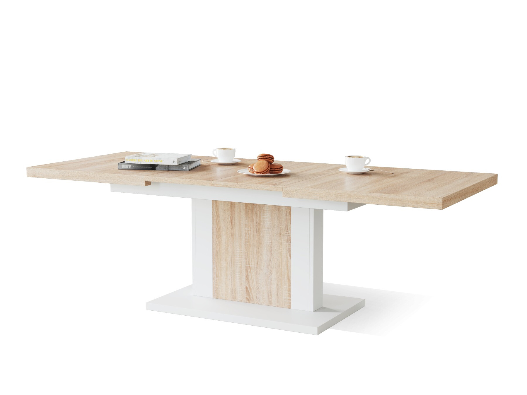 Transforming coffee table Glendale 103 (Sonoma oak + White)