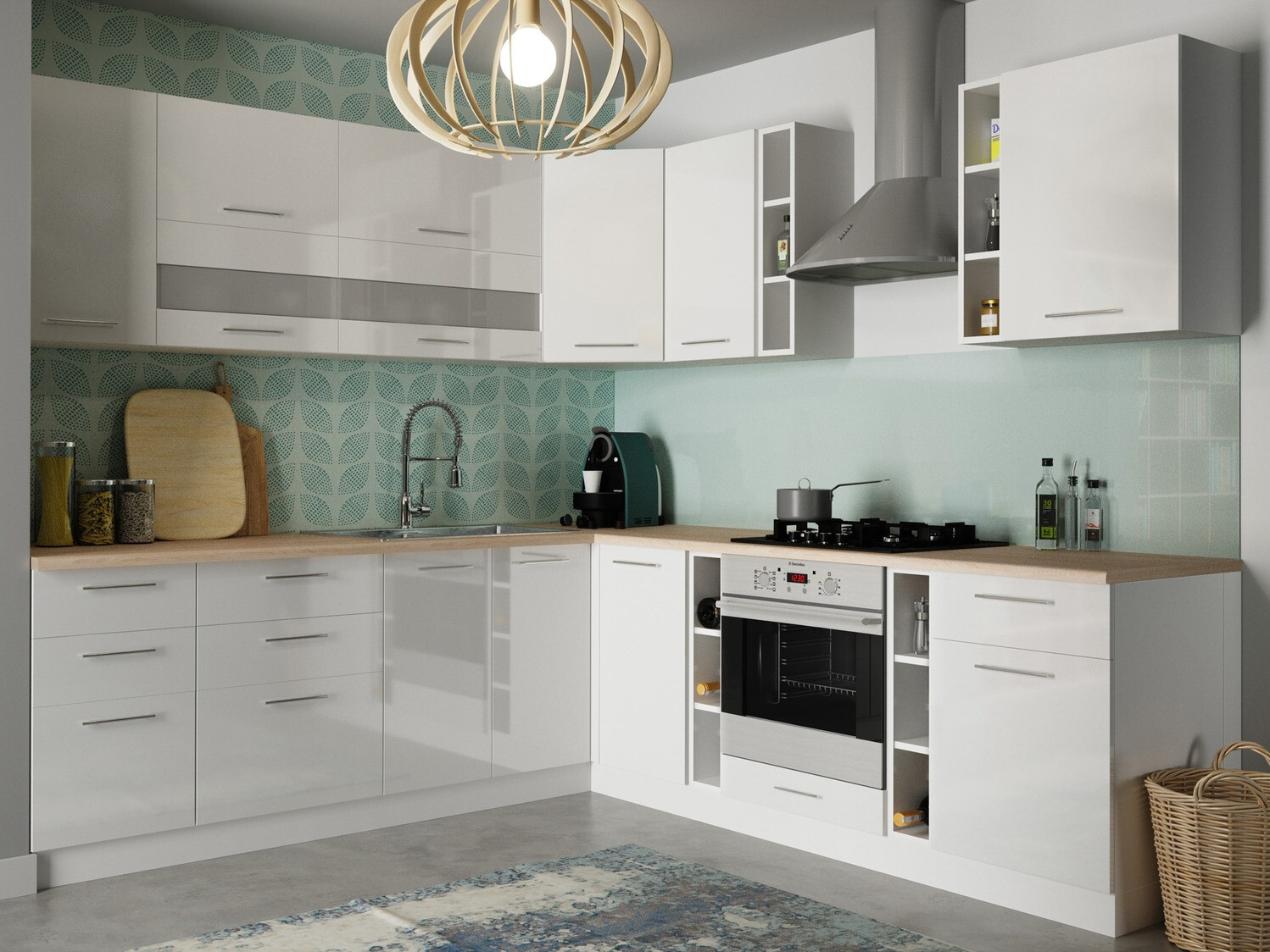 Modular wall cabinet Tiffa 100