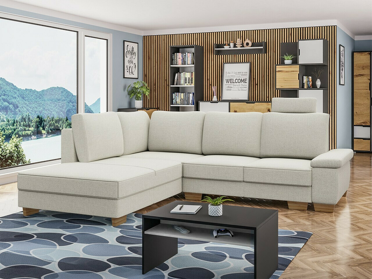 Corner sofa Lincoln 183 (Barrel 03)