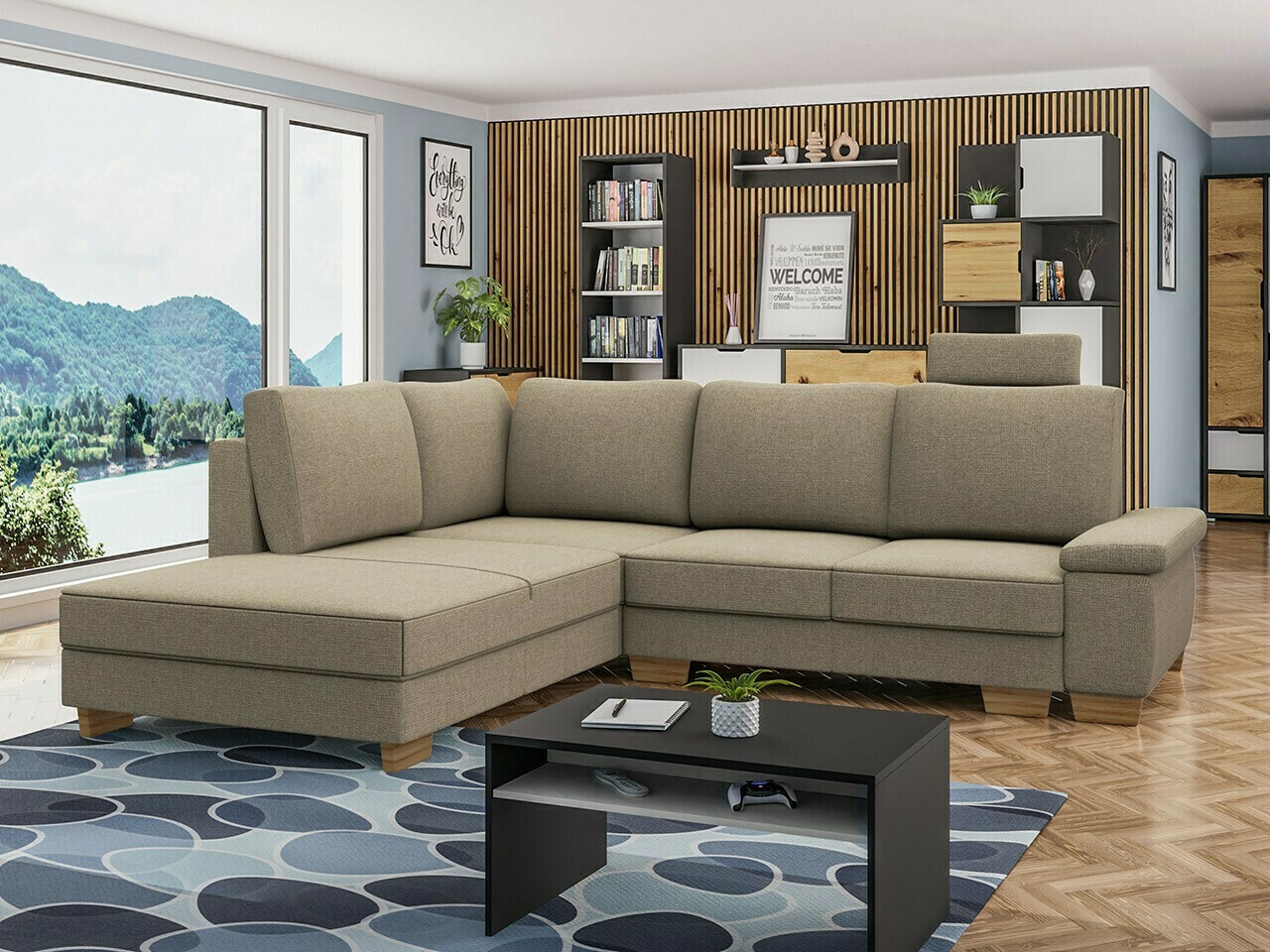 Corner sofa Lincoln 183 (Barrel 19)