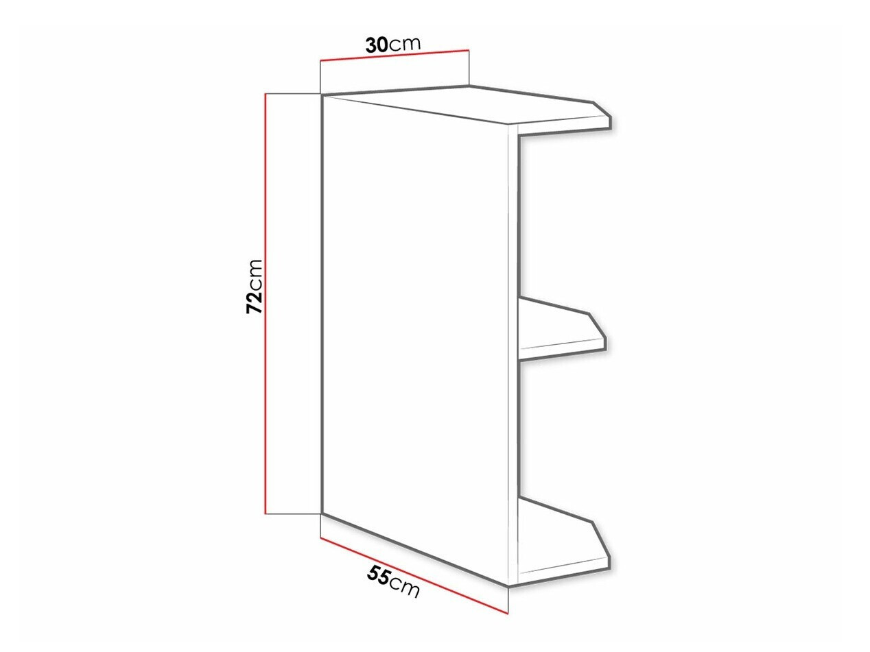 Bookcase Retro Grey 112