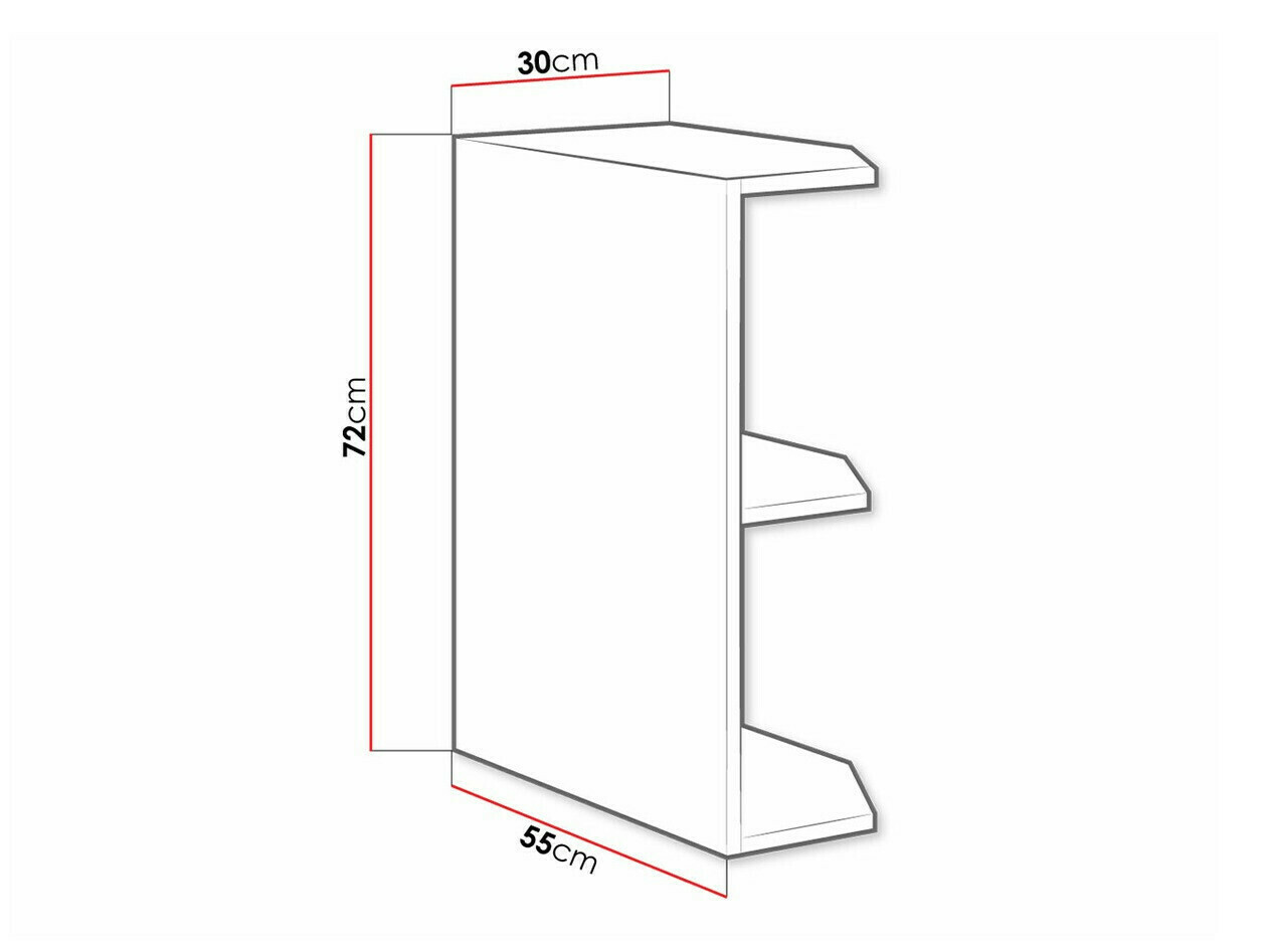 Bookcase Retro White 112