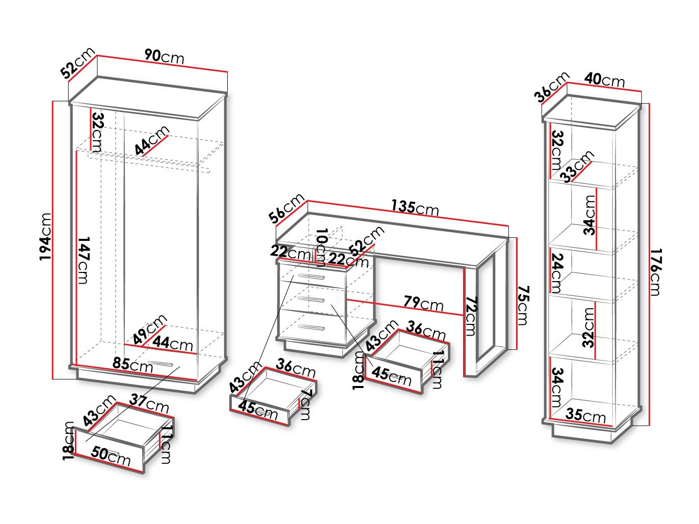 Home office set Tenodeu 119