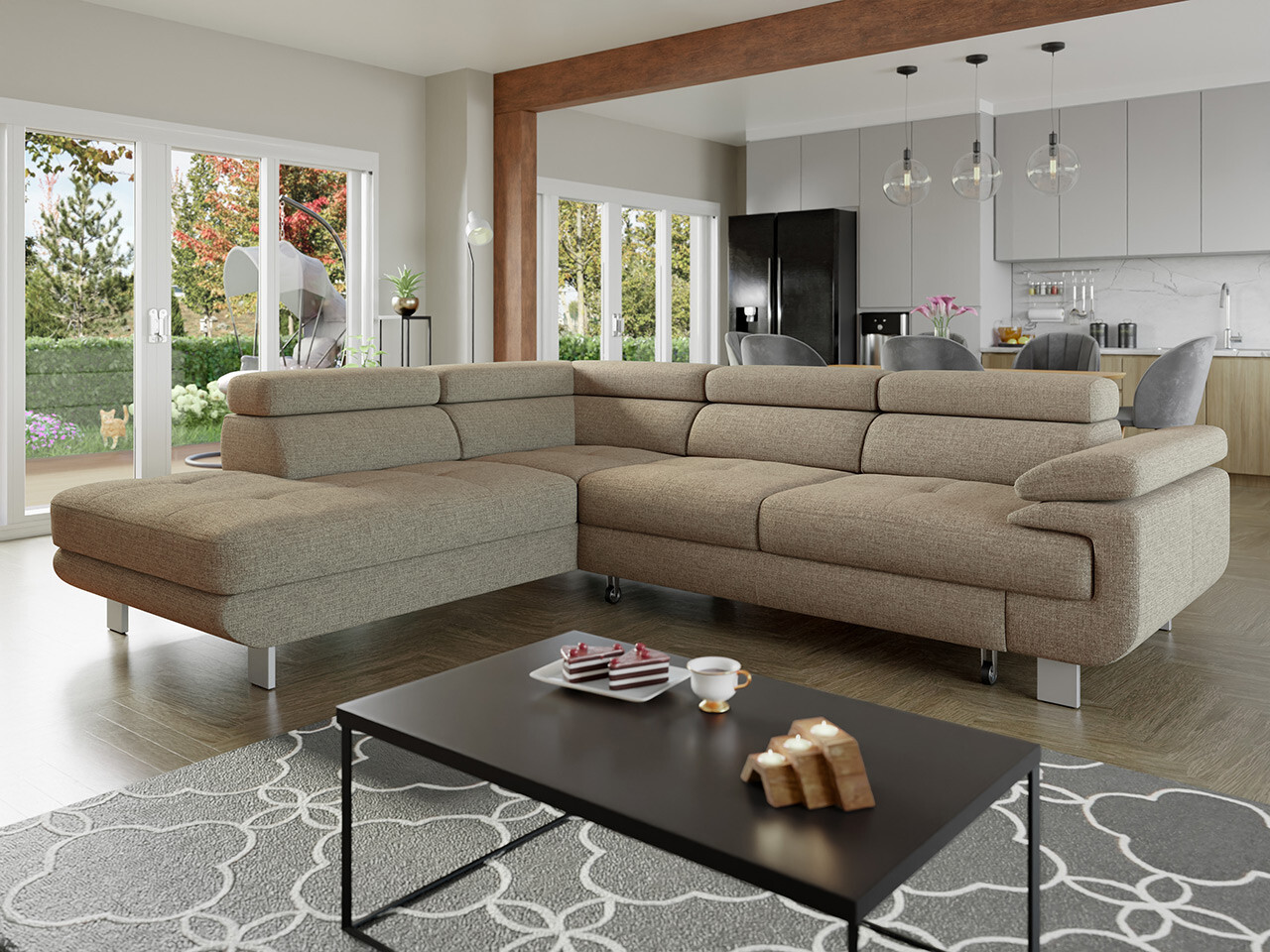 Corner sofa Lincoln 188 (Barrel 19)