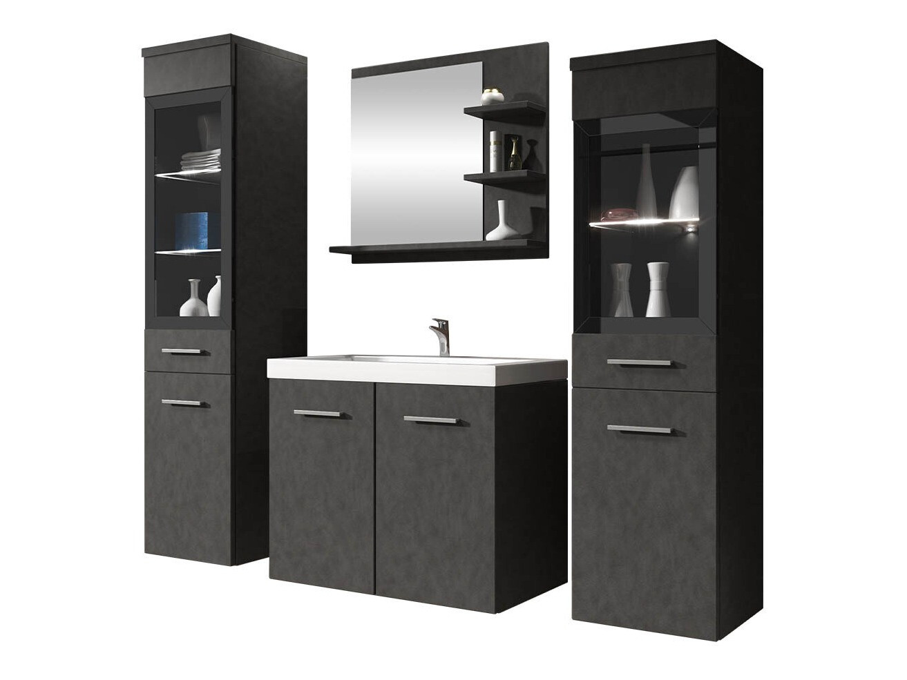 Bathroom set Scientia IV (Matera grey)