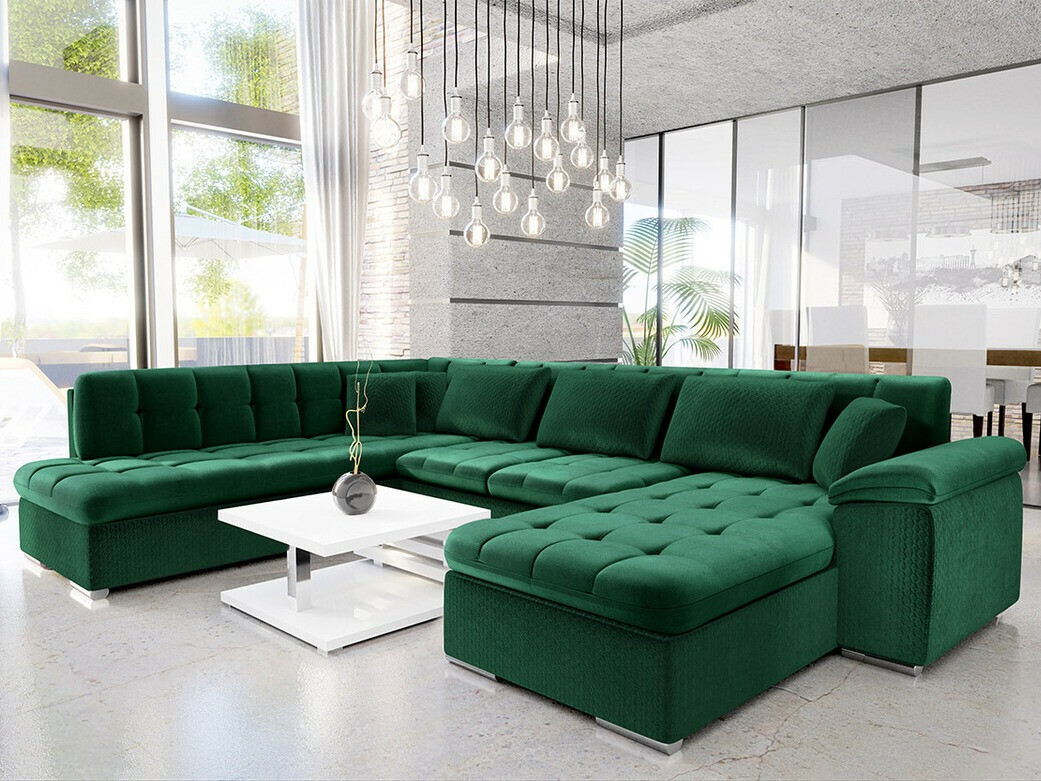 Corner sofa Comfivo Gemma VI (Magic Velvet 2225-151 + Venus Velvet 2941)