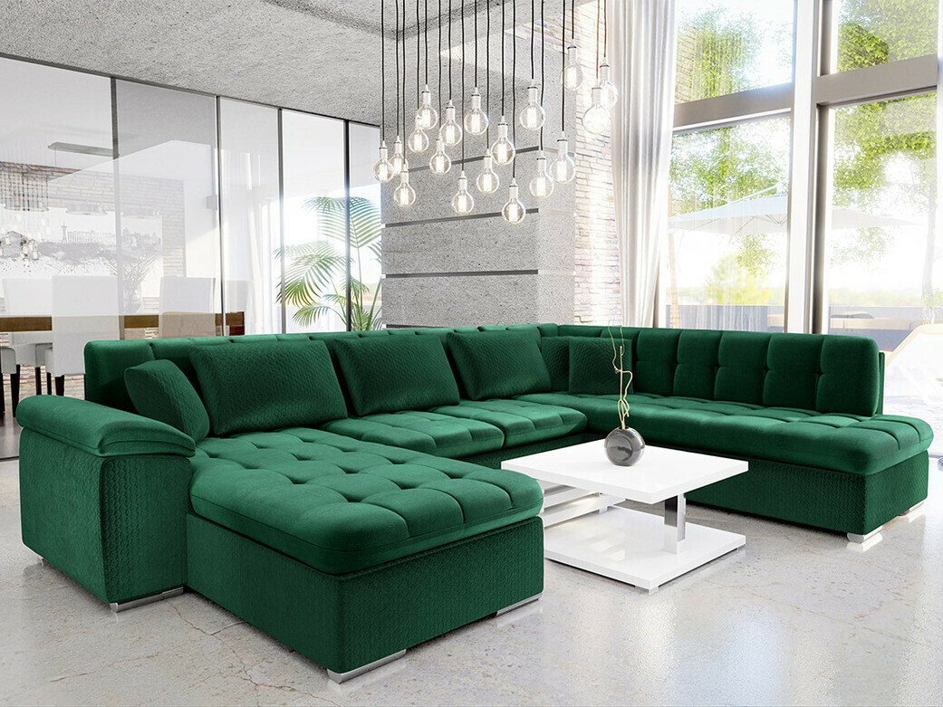 Corner sofa Comfivo Gemma VI (Magic Velvet 2225-151 + Venus Velvet 2941)