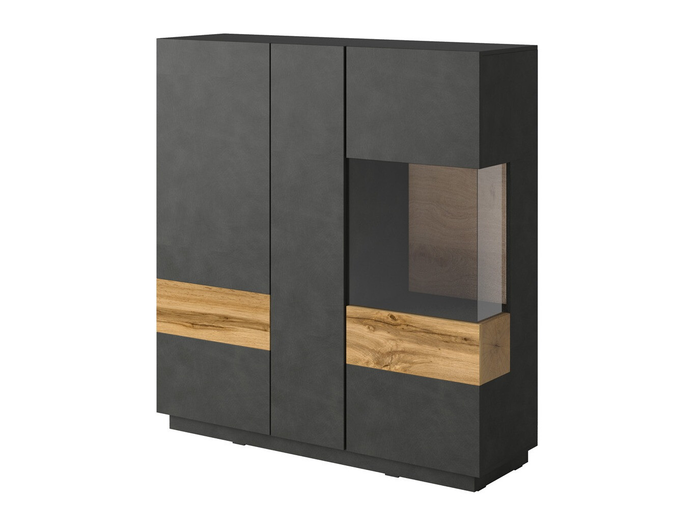 Sideboard Livlore 106 (Matera grey + Wotan Oak)