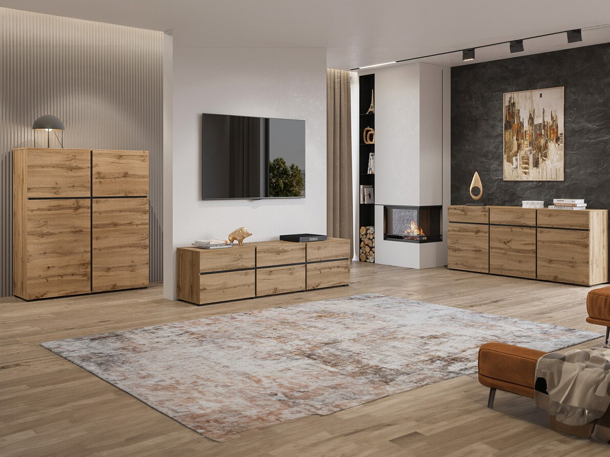 Chest of drawers Alfere 103 (Wotan Oak)