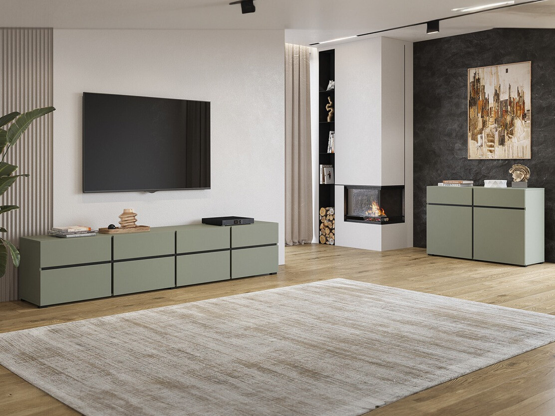 Chest of drawers Alfere 104 (Green)