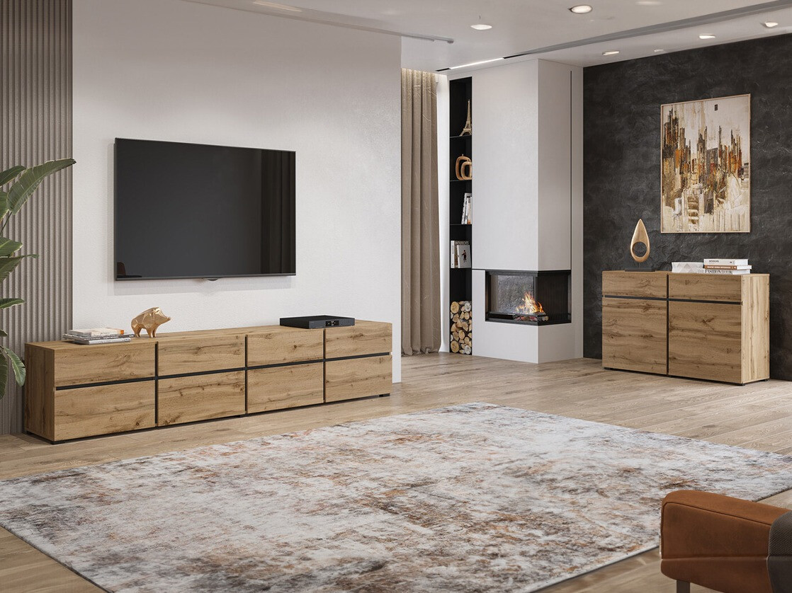 Chest of drawers Alfere 104 (Wotan Oak)